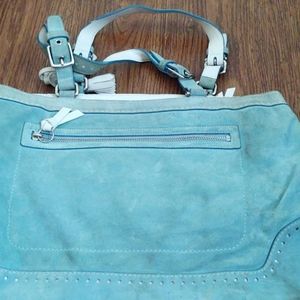 Large coach leather purse